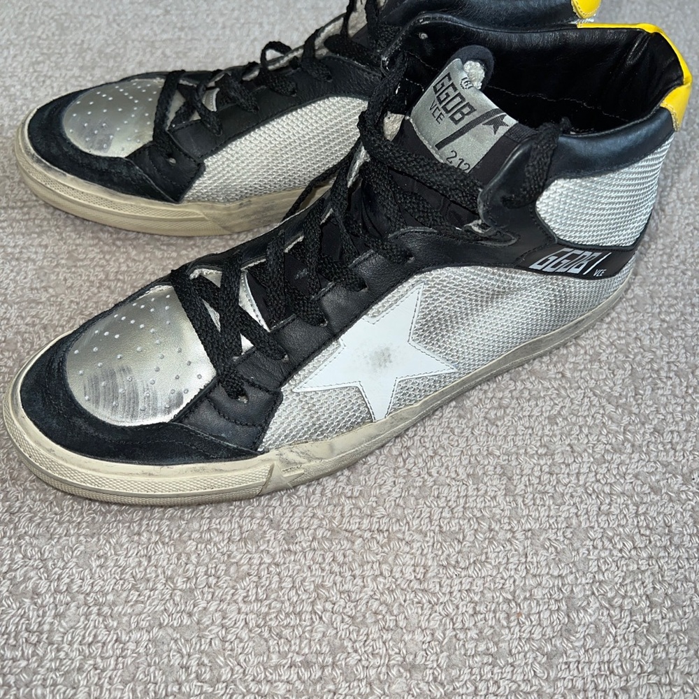 Mens Authentic Golden Goose 2.12 Mid Star Sneakers Size 43. - Picture 2 of 10